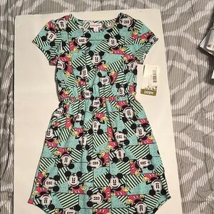 Disney Green Buttoned Smocked Sundress